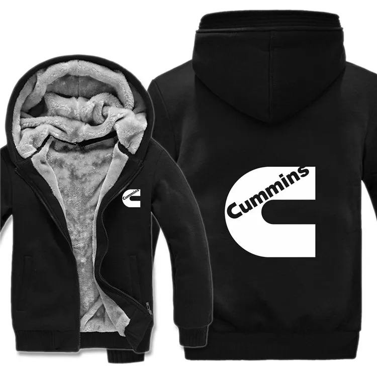 as picture Зимние толстовки Cummins повседневные мужские модные шерстяные подклад куртки Cummins свитшоты мужские пальто пуловеры HS-010 - Цвет: as picture