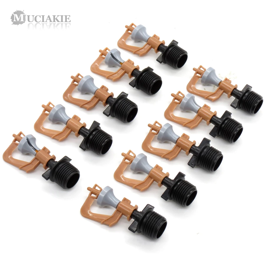 

MUCIAKIE 50PCS Semi Misting Garden Wate Sprinklers 360 Degrees Rotating Watering Lawn Tree Grassland Flowers Potted Nozzle Spray