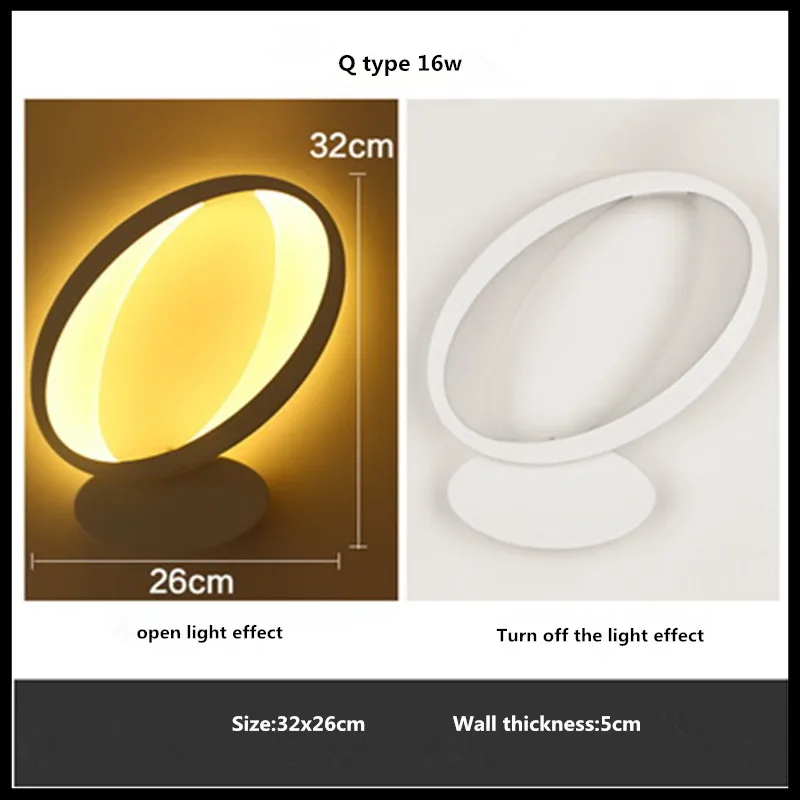 

Modern Led Wall Lamp 16W Wall Sconces Indoor Stair Light Fixture Bedroom Bedside Living Room Home Hallway Wall Light