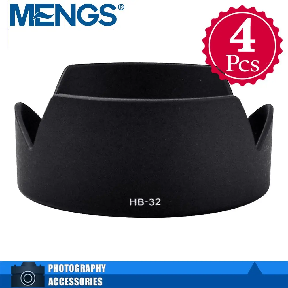 MENGS 4Pcs HB 32 Petal Shape Lens Hood For AF S 18 70/3.5 4.5, AF S 18