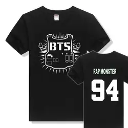 [MYKPOP] BTS Bangtan мальчики RM футболки Повседневная хлопковая одежда Футболка KPOP коллекция SA18060806
