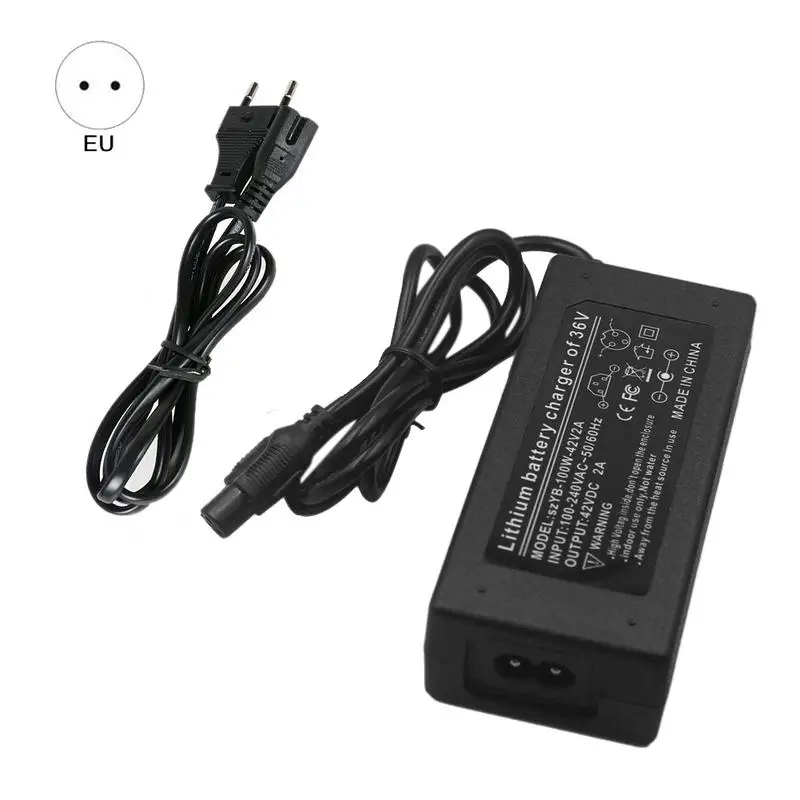 EU Plug 42 в 2A адаптер питания Электрический скутер два колеса баланс автомобиля адаптер для 36 В литиевая батарея безопасное зарядное устройство скутер запчасти аксессуар - Цвет: EU Plug