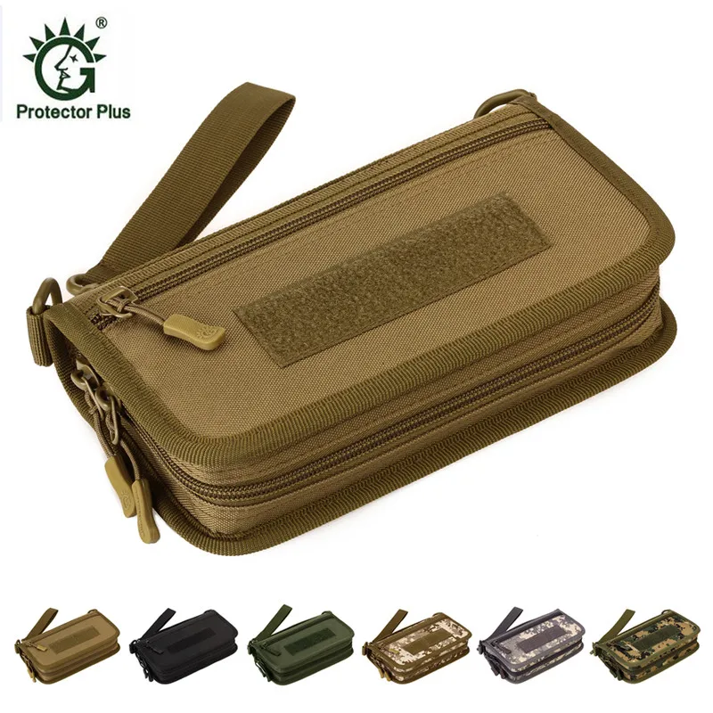 

Protector Plus Organizer Wallet 6" Mobile Phone Bag Passport Camouflage Travel Bag Horizontal Hand Bag Wallets Men Handbag Purse