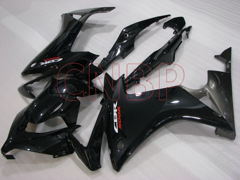 Мотоцикл обтекатель CBR500 RR 2013 2014 Черный боди CBR500R наборы обтекателей 14 без