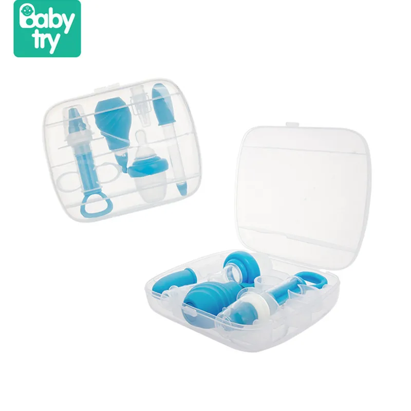 

Babytry 6pcs Kids Healthcare Liquid Medicine Dispenser Silicone Nipple Pacifier Medicator Dropper Baby Care Product Grooming Kit