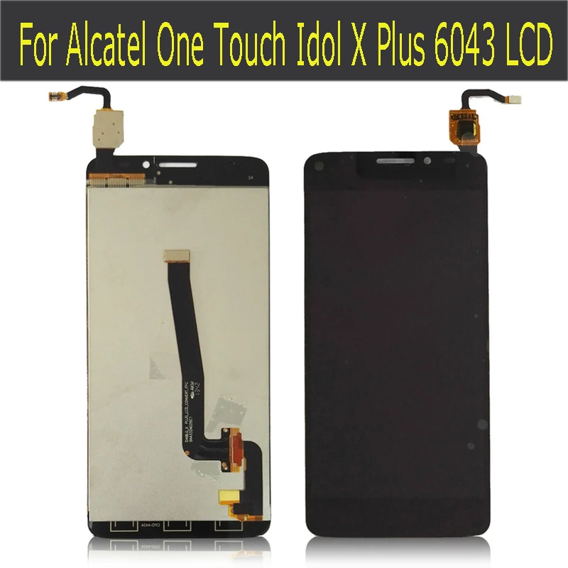 ЖК дисплей для Alcatel One Touch Idol X + Plus OT6043 6043 6043D кодирующий преобразователь сенсорного