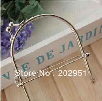 

10CM Glossy Silver Color Metal Purse Frame High Quality bag Accessory 10pcs/lot,free shipping