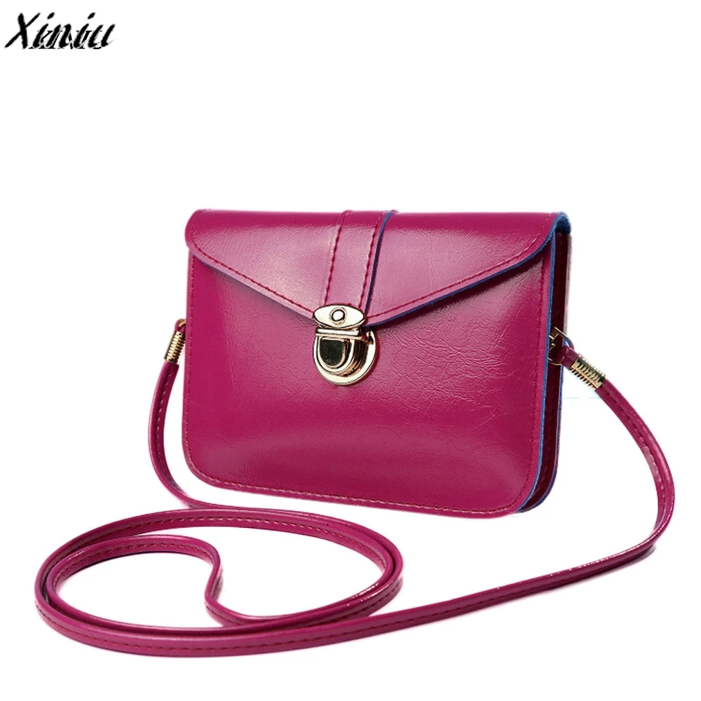 

Xiniu Fashion brand new and high quality Zero Purse Bag Leather Handbag Single Shoulder Messenger Phone Bag clutch casual pouch