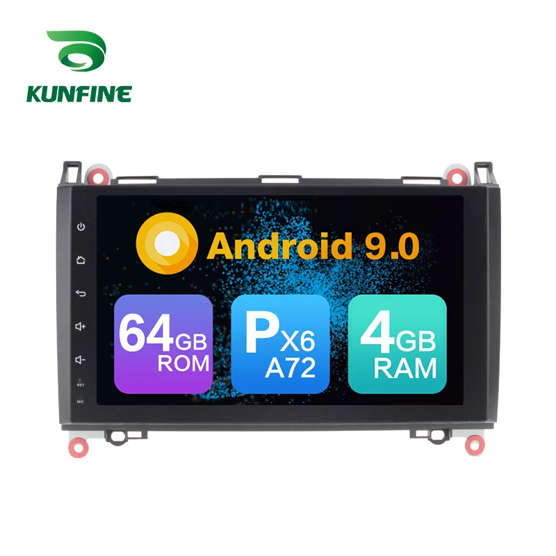 Excellent Android 9.0 Core PX6 A72 Ram 4G Rom 64G Car DVD GPS Multimedia Player Car Stereo For Benz Vito(W639) (2006-2016) Radio Headunit 1