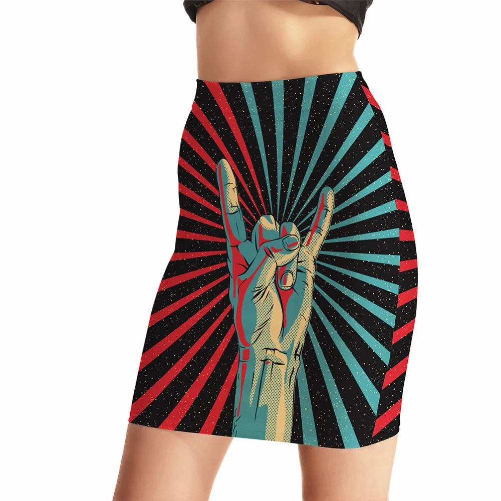 New Women Sexy High Waist Skirts Tennis Bowling Skirts Slim 3D Digital