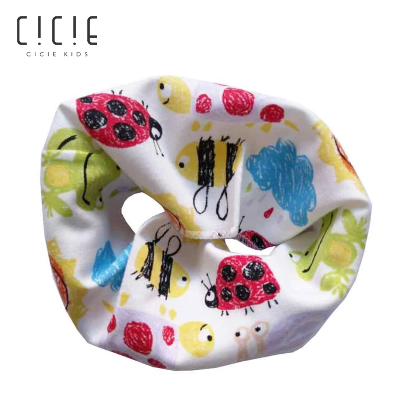 

DE012 New Cotton Baby Scarf Baby Bibs Autumn Winter Boys Girls Scarf O Ring Collar Children Scarves Kids Neckerchief Burp