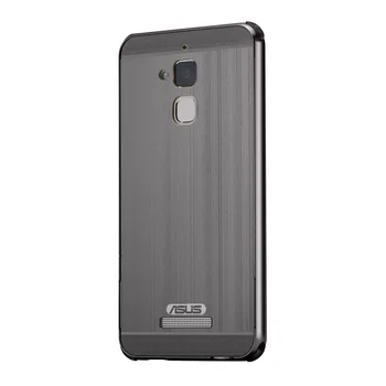 

Luxury Anti-Knock Case for Asus Zenfone 3 Max ZC520TL Brushed PC Back Cover + Aluminum Metal Frame