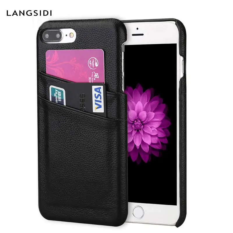 Natural Leather phone case For iPhone X XS XSmax XR 6 6S 5 5S SE 7 7Plus 8 plus Luxury apple back Cover Card Slot Armor | Мобильные