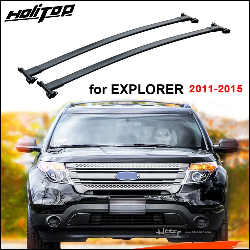 

hottest for Ford Explorer cross bar luggage horizontal roof rack 2011-2015 .top quality,thicken aluminum alloy .can carry 130KG.