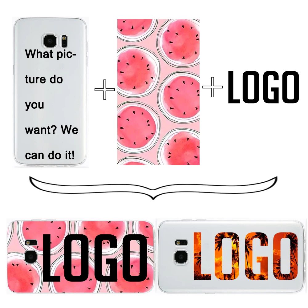 Custom Design DIY LOGO Silicone Case Cover For Samsung S3 S4 S5 S6 S6edge S7 S7edge Customized Printing Cell Phone |