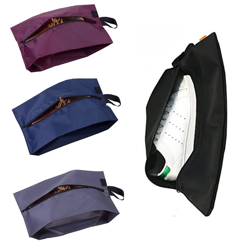 

2 PCS Portable Oxford Travel Shoe Bag Handles and Zipper Closure Waterproof for Storage Men or Women Shoes No Dust
