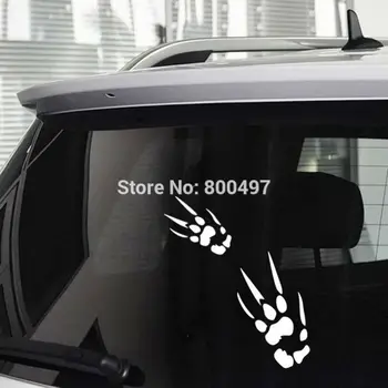 

20 x Newest Design Creative Car Styling Skull Finger Decal Decoration Accessories for Tesla Volkswagen Toyota Renault Opel Lada