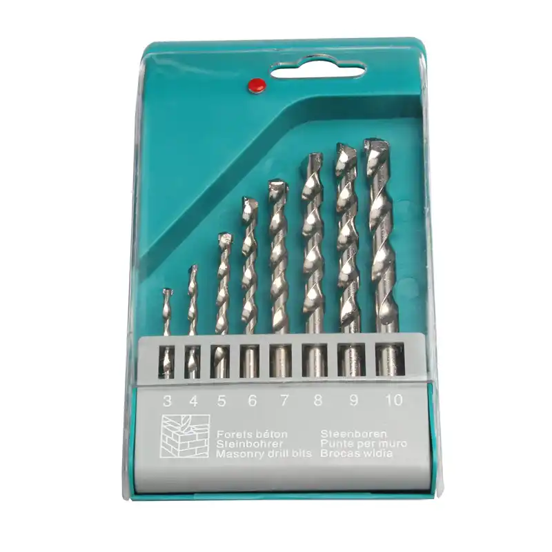 8Pcs/Set High Speed Steel Masonry Drill Bit For Brick Wall Concrete Architecture 8 Sizes Twist