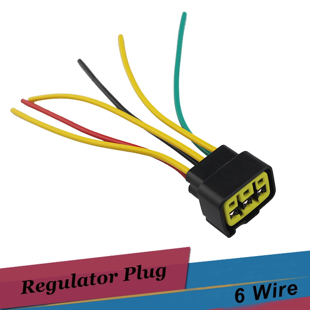 

6 Wires Motorcycle Regulator Rectifier Plug Voltage Regulator Connector for Kawasaki Z1000SX ZX1000 Z250 Z300 Z750 Z800 Z1000