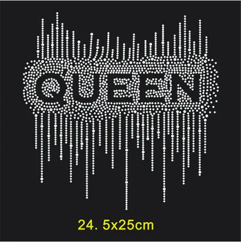 

Rhinestones Heat Transfers Custom Letter Patches Motif Rhinestones Sticker For T-Shirt 10Pcs Diy Handmade Thermal Stickers