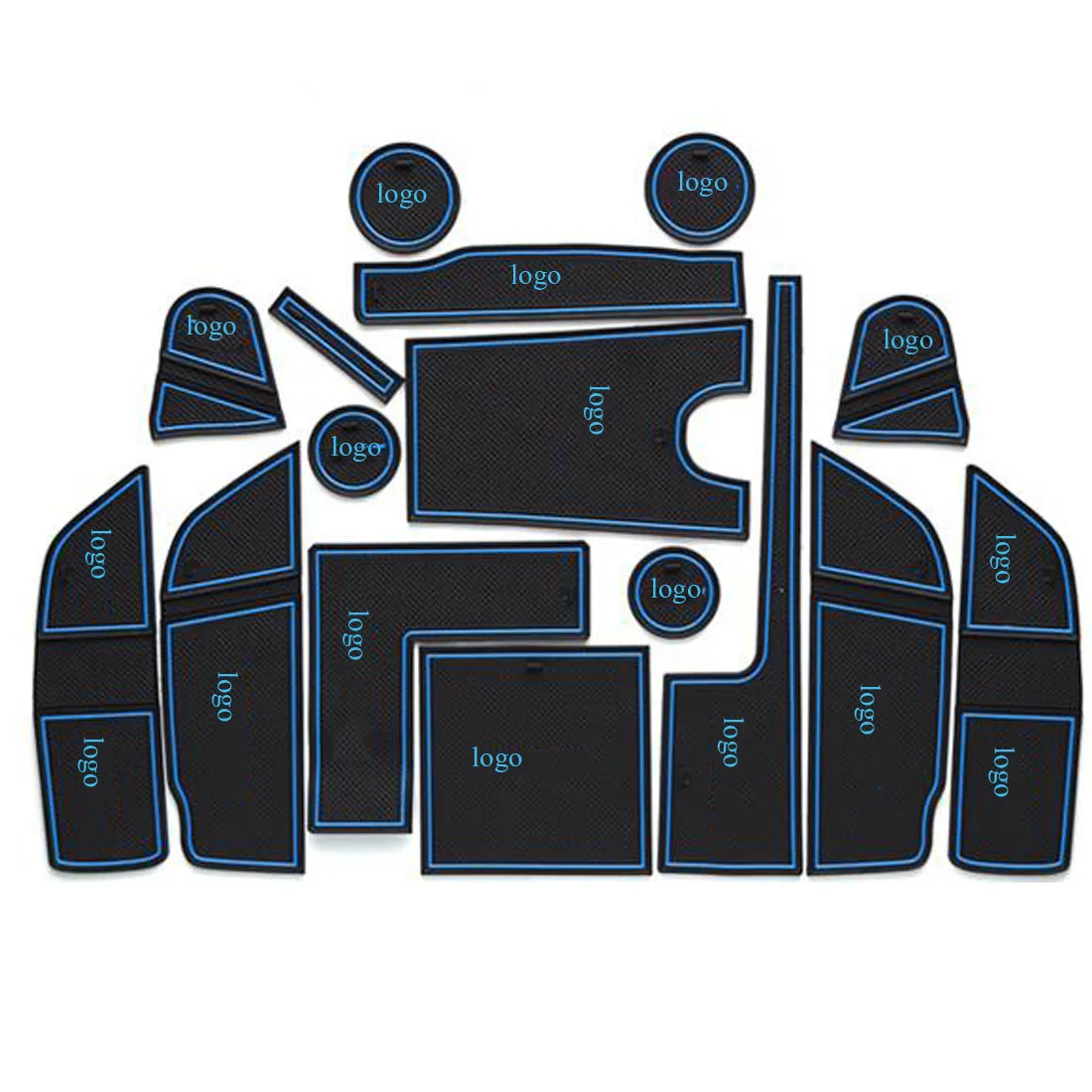 16X Auto Car Styling Non-Slip Mat Sticker Gate Slot Pad Rubber Door Carpet For Ford Taurus Sedan |