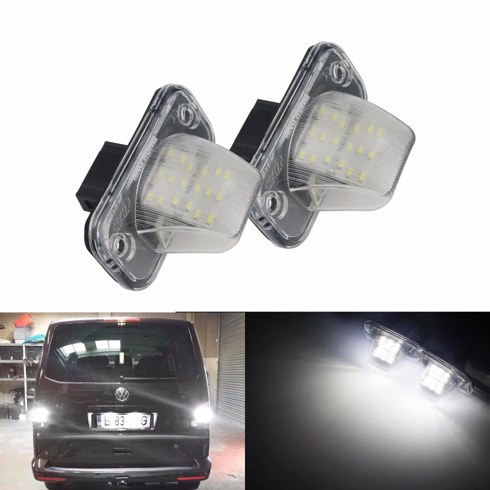 ANGRONG 2x светодиодный номерной знак белый свет для VW Transporter T4 Multivan Caravelle MK4 Passat Eurovan