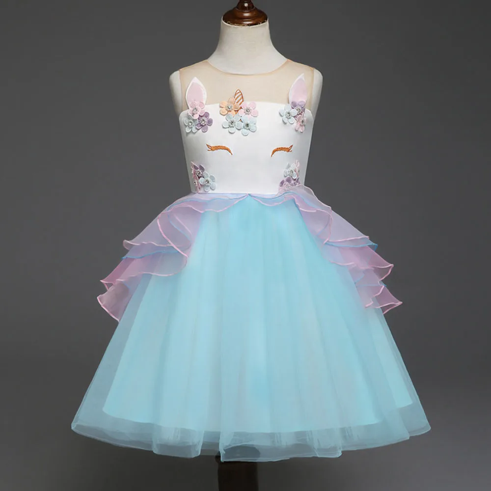 Kids Unicorn Tulle Dress 5