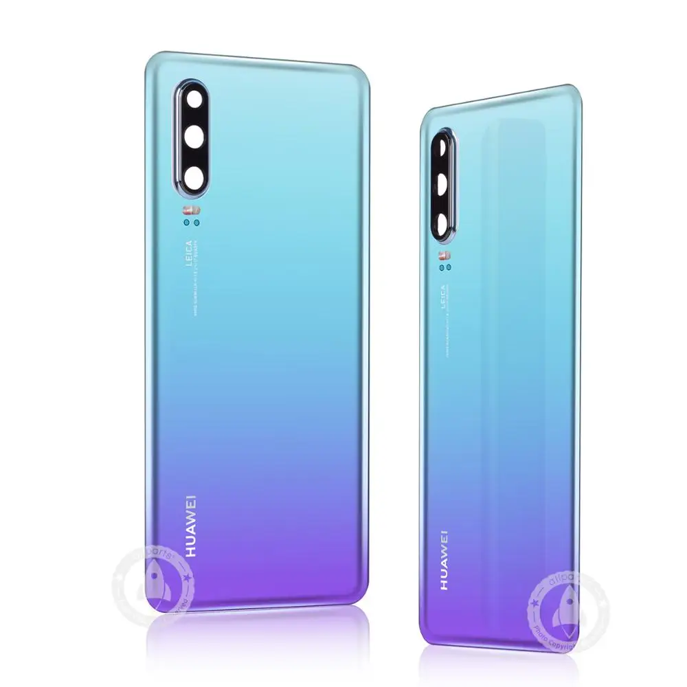 Стеклянный задний корпус двери для huawei P30 задняя крышка с клейкой лентой для huawei P30 крышка батареи запасные части Sky