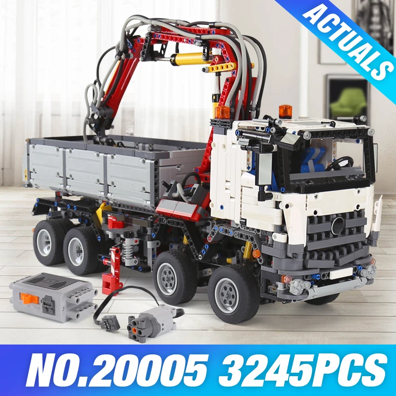 

the Mercedes-Benz Arocs 3245 the 20005 technic 4204 Model Building Block Bricks Children Toys 42023 Educational Gifts