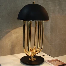 Пост-современный минималистичный светодиодный настольный светильник для гостиной, кабинета, отеля, Европы, железа, вращающаяся прикроватная декоративная настольная лампа