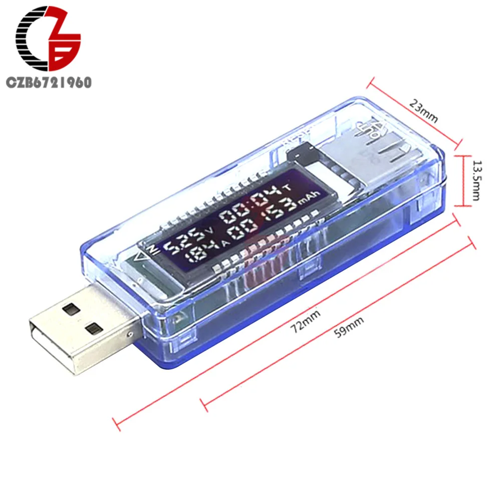 0 56 &quotсветодиодный цифровой вольтметр амперметр DC 100V 10A измеритель тока USB