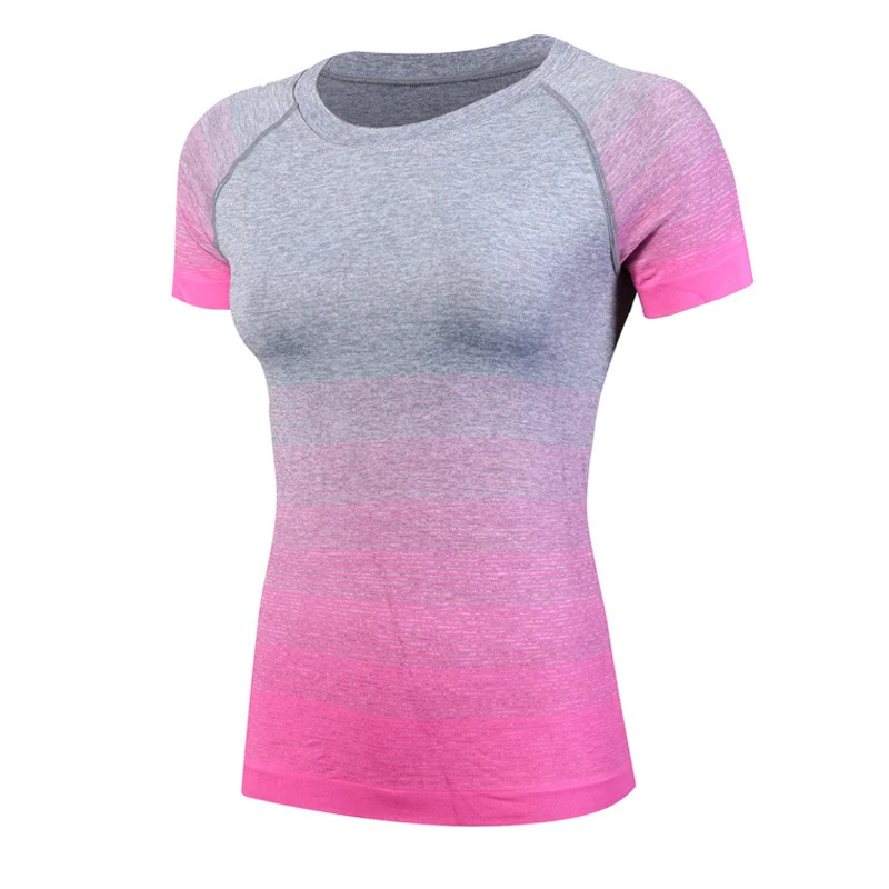 oprindelse systematisk kylling Brand Sport Women'S Yoga Shirt Running Gym Short Sleeve Shirt Breathable Ladies  Tees Yoga Tank Top Sport Gym T Shirt Women 5013