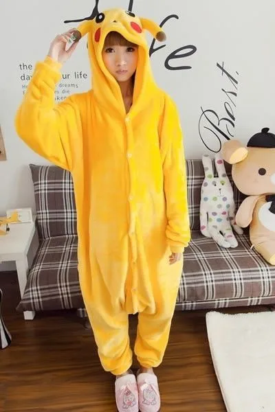 Пижама унисекс Pokemon Pikachu для взрослых пижамы хеллоуина карнавала рождества аниме