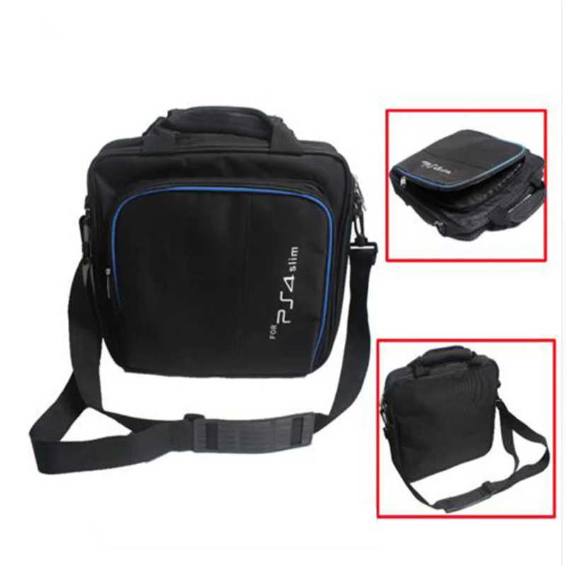 PS4 Slim Game Sytem Bag Canvas Case Protect Shoulder Carry Bag Handbag  for PlayStation 4 Slim PS 4 Slim Console