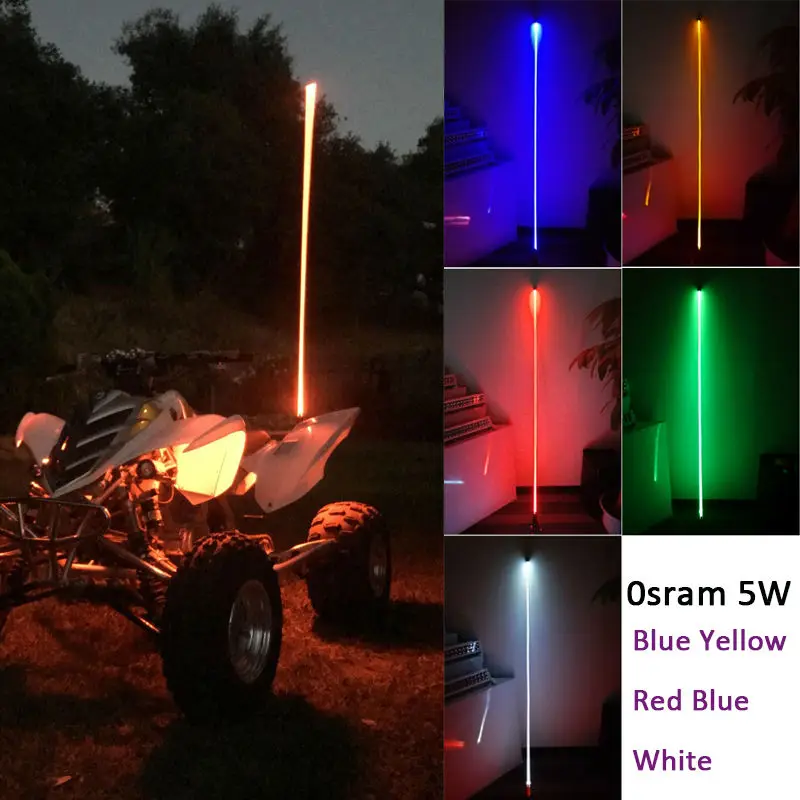 Led Safety Flag Light Sand Dunes Fiber Optic Light Laser LED Pole Light