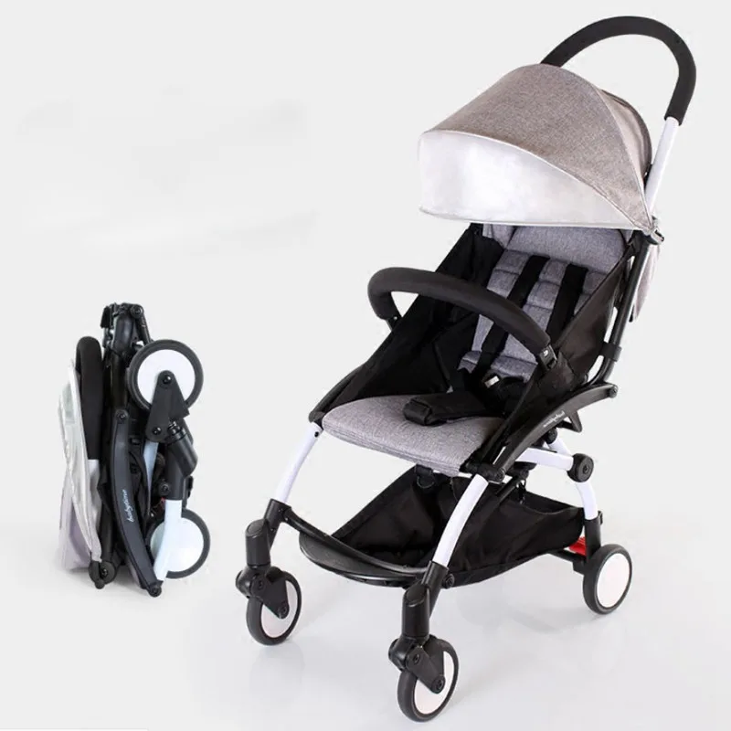 

baby strollers ultra-lightweight folding can sit can lie high landscape umbrella baby trolley summer and winter