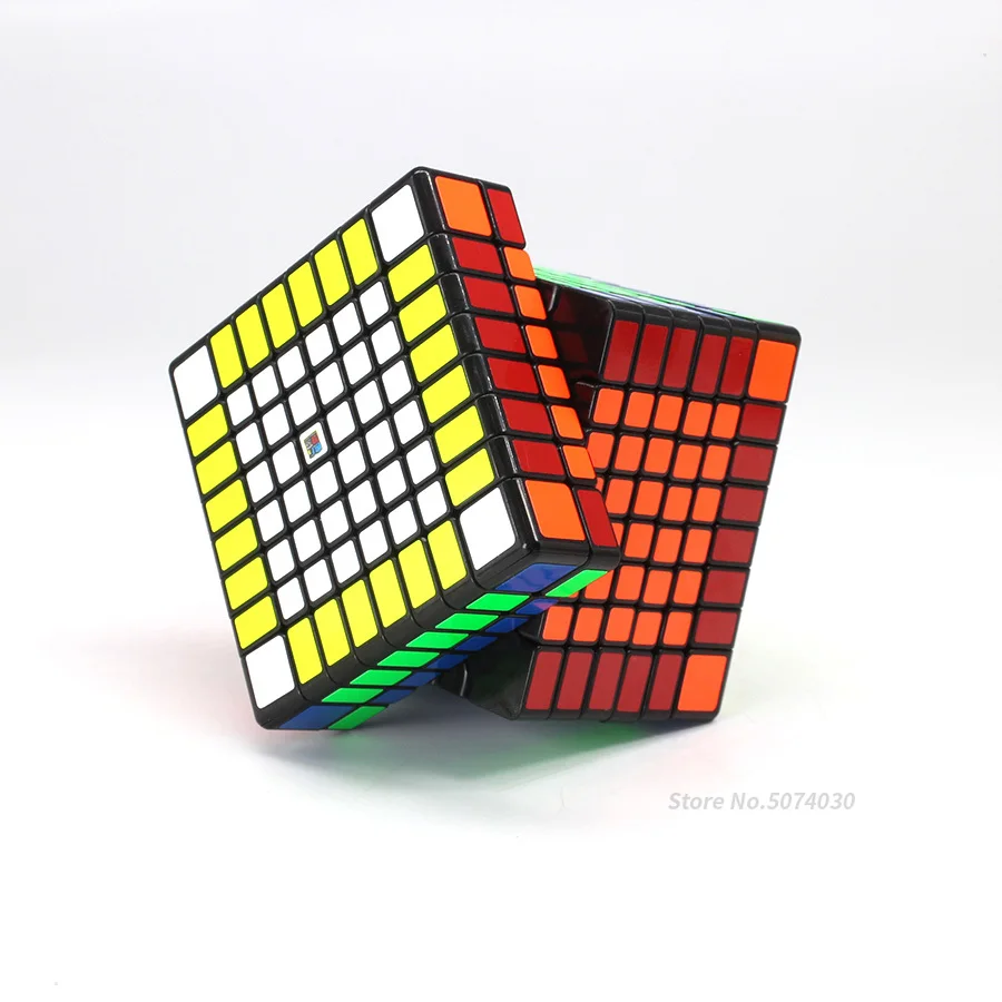 Moyu 8x8x8 волшебный куб 8 слоев головоломки 8x8 черный Stickerless Neo Cubo Magico 8*8*8 игра, развитие игрушки для детей