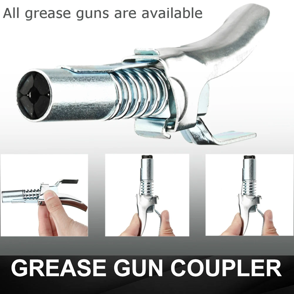 

Grease Guns G Coupler Lockable High Pressure Grease Nipple Grease Coupler Locks Onto Zerk Fitting High Pressure Grease Nipple