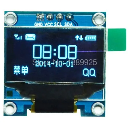 0,96 дюймов 4pin OLED модуль SSD1306 Привод IC 128*64 igc IIC связь