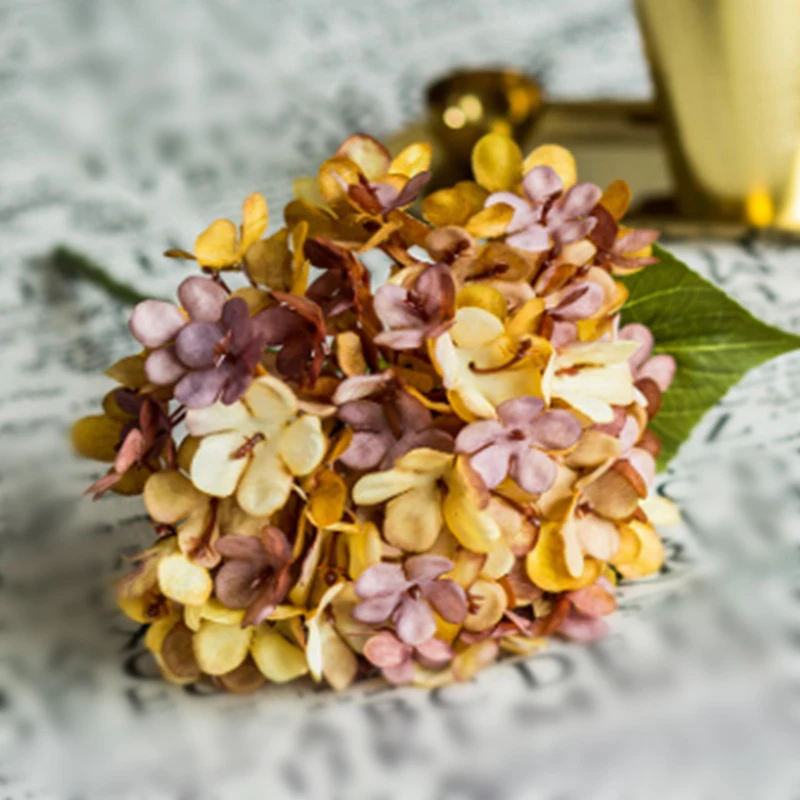 Artificial Hydrangea Flower Decoration Home Window Bouquets Decor Wedding Silk