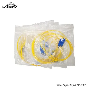 

50pcs/lot 1.5m SC UPC Pigtail Simplex Single Mode SC UPC PLC Fiber Splitter Pigtail Fiber Optic Pigtail 0.9mm LSZH Yellow