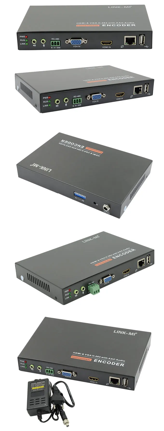 LM-ECM2 видео H.264 Аудио HDMI VGA видео к ip-кодер оборудования с usb RS485 Ethernet IP HDMI к ip-кодер onvif HLS RTMP