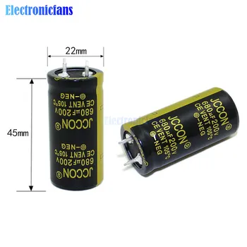

diymore Aluminum Electrolytic Capacitor 200V 680uF 22X45mm High Frequency Low ESR Through Hole Capacitor 200V680uF 22*45mm