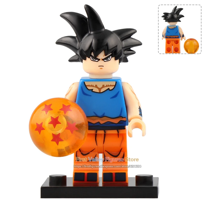 80 шт. Dragon Ball Z строительные блоки Son Goku tien shinhan Krillin Android 17 Аниме фигурки Кирпичи игрушки для детей KT1009