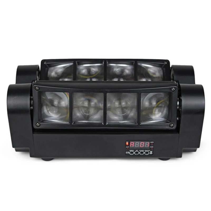 

LED mini spider Light with 8x3W RGBW Mini Led Moving Head Light moving head effect for Party DJ Disco Stage Beam Lighting