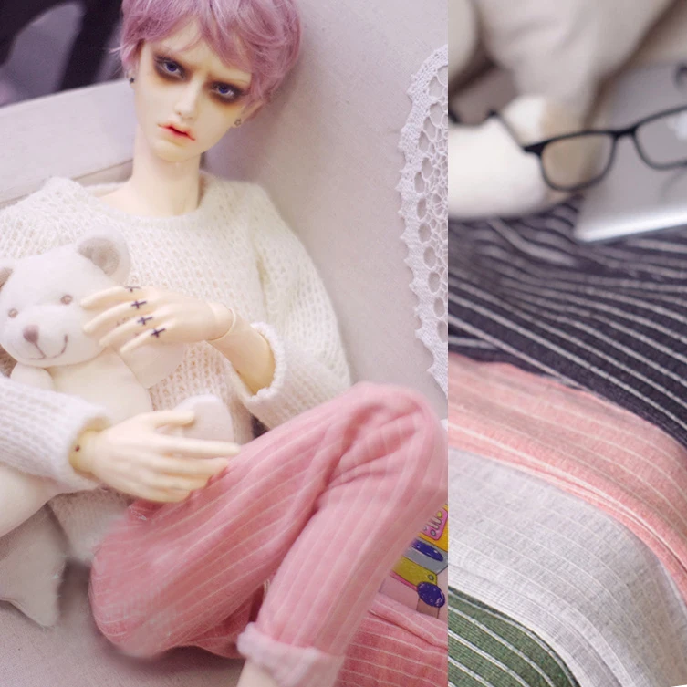 

BJD doll clothes casual striped sport pants for 1/3 BJD SD13 Uncle SD17 doll size pants doll accessories