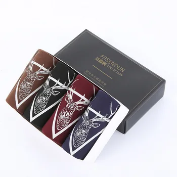 

4Pcs/lot Brand Boxer Mens Underwear Cotton Man Big Short Colorful Breathable Solid Flexible Shorts Boxer Pure Color Underpants