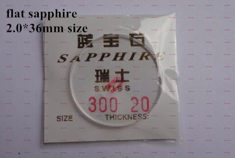Free Shipping 1pc 2 0 36mm Size Flat Sapphire Watch Glass Crystal Glass Part for Watch