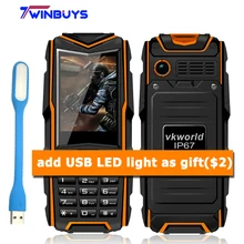 Original VKworld Stone V3 IP67 Waterproof Shockproof Dustproof Mobile Phone Power Bank Long Standby Outdoor cell phone 5200mAh(Hong Kong)
