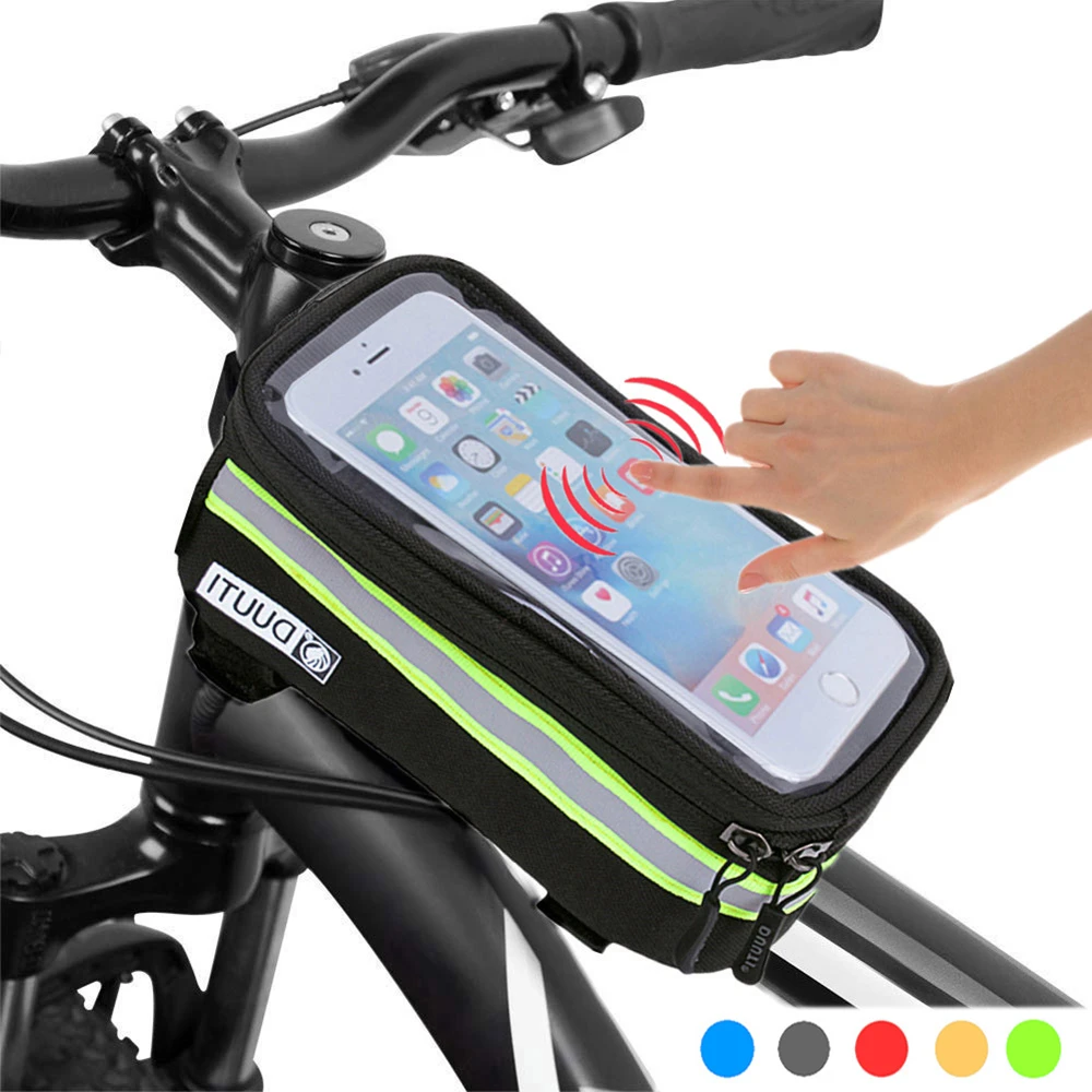 Zacro 自転車バッグサイクリング自転車フレーム 6 インチ電話バッグホルダーパニエ携帯電話バッグケースポーチ Bicycle Bags Panniers Aliexpress